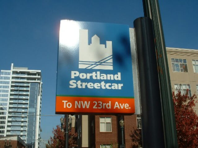 Portland tram stop